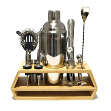 Wholesale Stainless Steel Bartender Kit With All Bar Accessories Customized Premium Cocktail Shaker Bar Tools Set