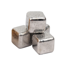 High Quality Customized Metal Whiskey Stones Reusable Stainless Steel Ice Cube