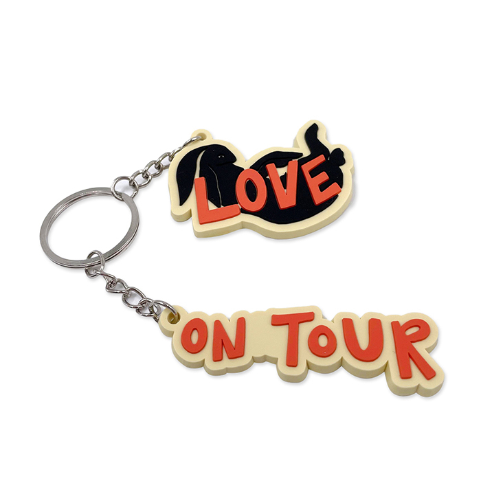 High Quality Custom Keychains Silicone Keyring Soft 3D Rubber PVC Key Chain