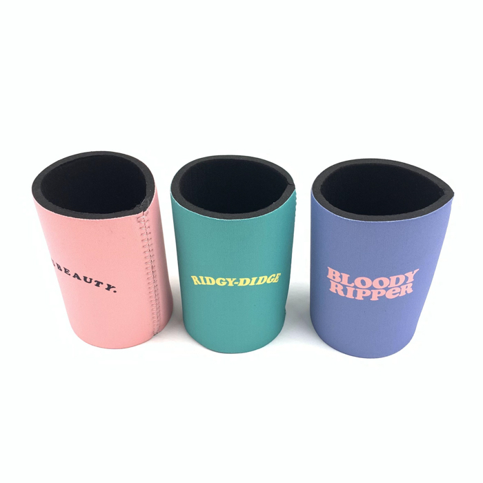 High Quality Custom Promotional Foldable Neoprene Beer Can Cooler