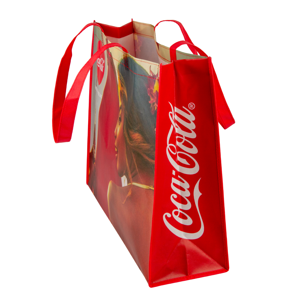 Custom Logo Printed Extra Large Laminated PP Shopping Tote Bag