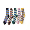 Wholesale Custom Crew Socks Women Wool Cashmere Thick Warm Plaid Socks 
