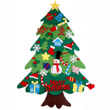 High Quality Felt Material DIY Hanging Christmas Tree For Kids