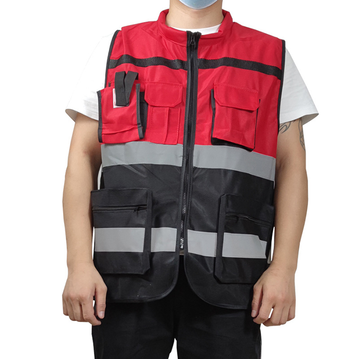 High Quality Custom Logo Working Safety Vest Motorcycle Reflective Vest With Pocket