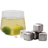 High Quality Customized Metal Whiskey Stones Reusable Stainless Steel Ice Cube