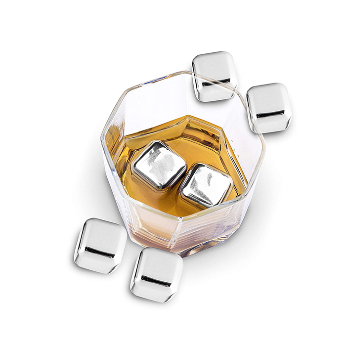 Factory Price Wholesale Square Whiskey Ice Cube Stainless Steel Whiskey Stone