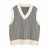 Customized Oversize Waistcoat Women Knit Sweater Vest