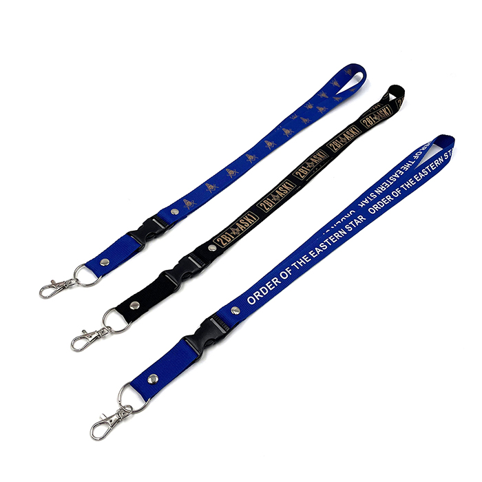 Custom Design Logo Printed Polyester Lanyards For Mobile Phone
