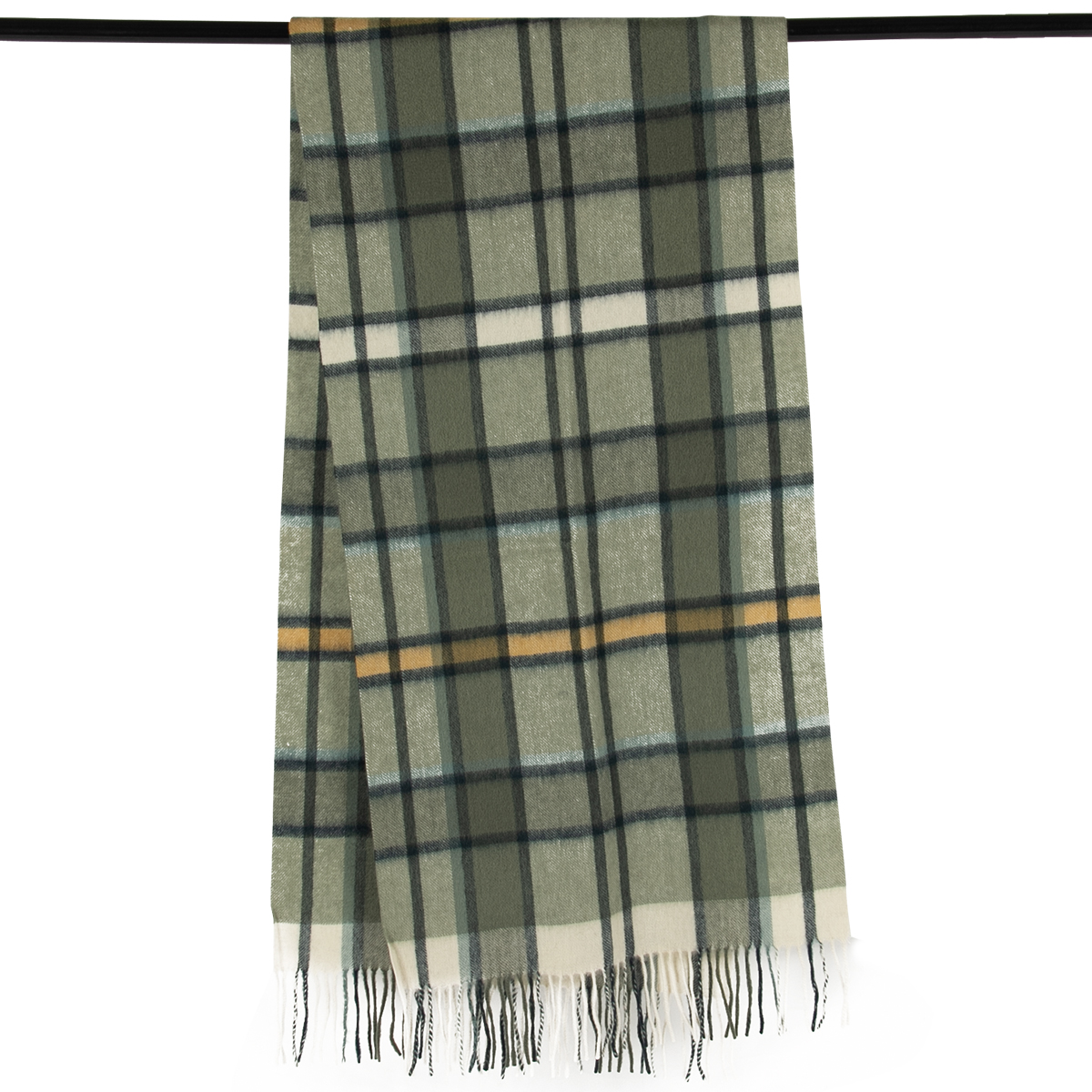 High Quality Custom Digital Printed 100% Pure Wool Long Cashmere Scarf 