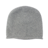 Hot Sale Custom Plain Cashmere Knitted Beanie Hat With Woven Label