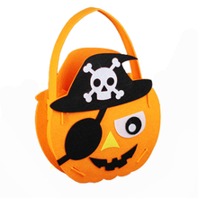 Wholesale Cheap Price Felt Present Bag Halloween Party Decoration Candy Bag Pumpkin Gift Bags