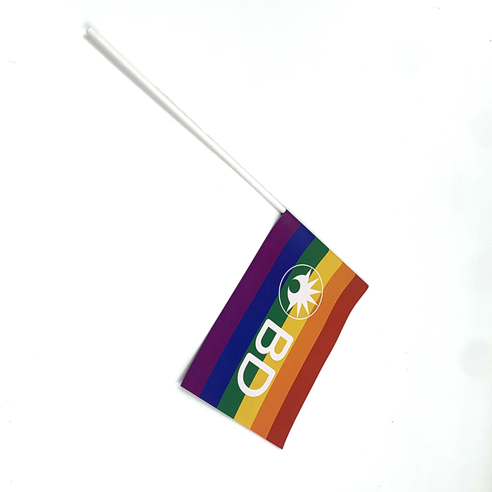 High Quality Custom Printed Hand Flags Cheap Promotional Hand Waving Mini Flag For Event