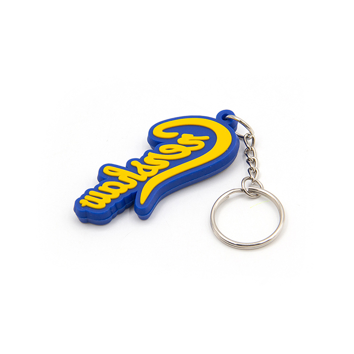 Wholesale Cheap Price 2D Soft PVC Rubber Keychain Ker Chain Ring