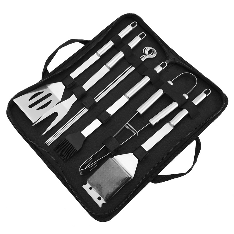 High Quality 16 Pcs Muti-funtional Bbq Grill Barbeque Set Tools With Aluminum Box