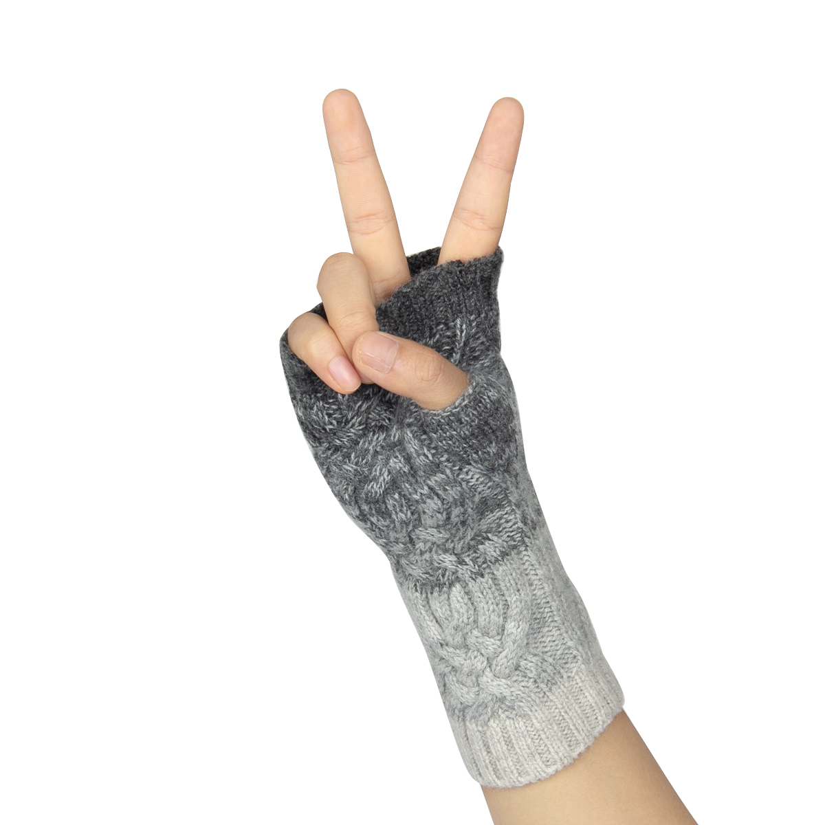 High Quality Winter Warm Fingerless Gloves Women Fashion Cashmere Knitted Gloves
